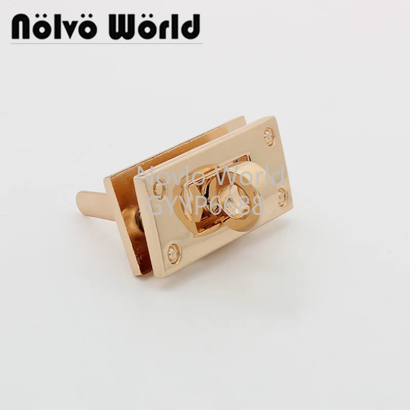

Nolvo World 2-10 pieces 5 colors 35*16mm Gold press lock handbag lock purse accessories parts