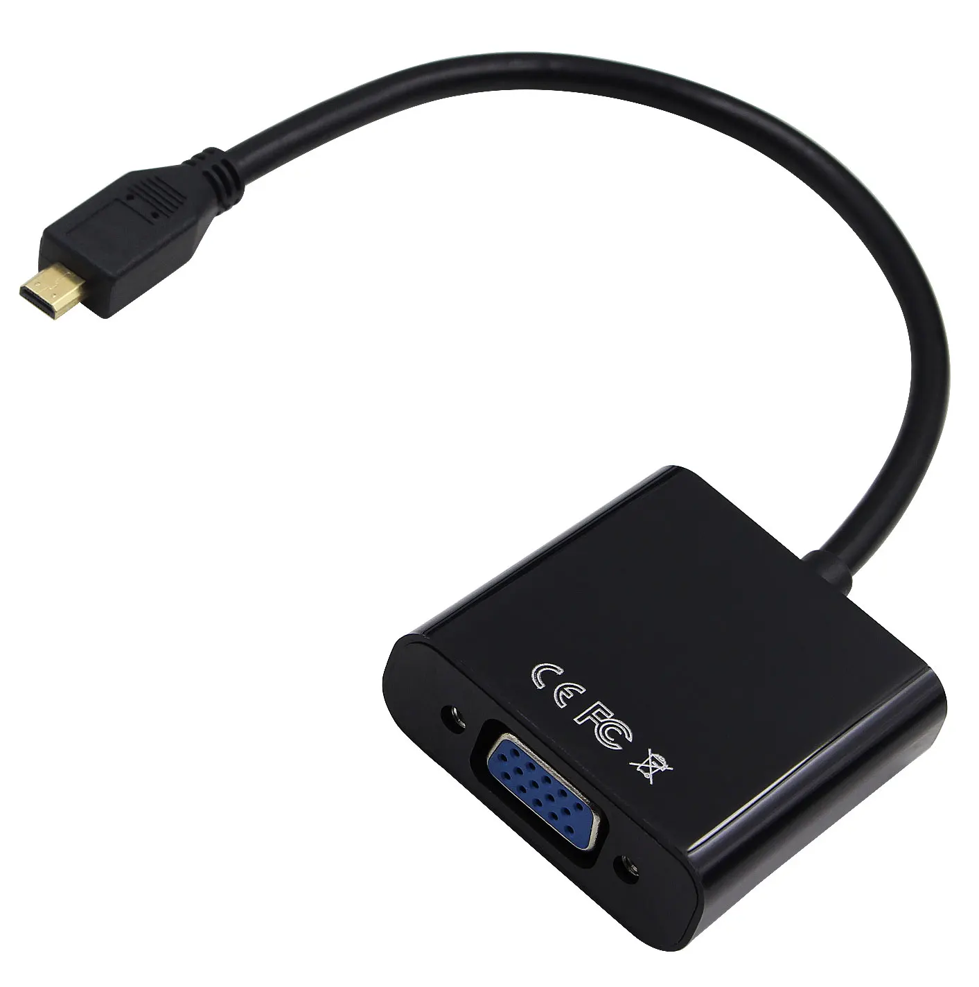 50 шт. 1080P Micro HDMI в VGA видео конвертер адаптер кабель для ПК Монитор Проектор