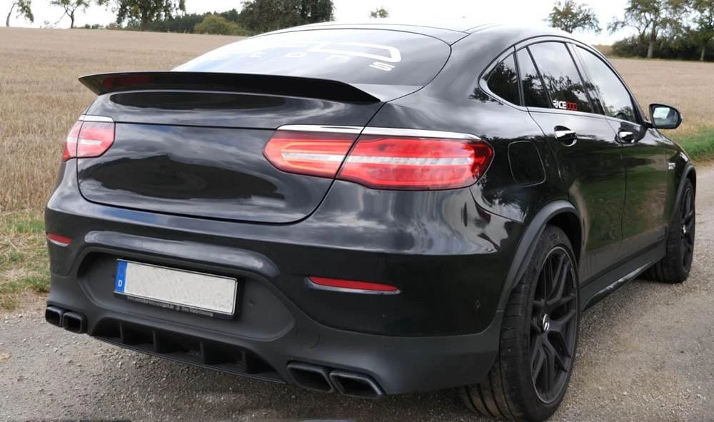 For Mercedes Benz Glc Coupe Glc250 Glc260 Glc300 Glc63 2016 2019 Carbon Fiber Glc Spoiler Car Rear Wing Spoiler Gad Style Spoilers Wings Aliexpress