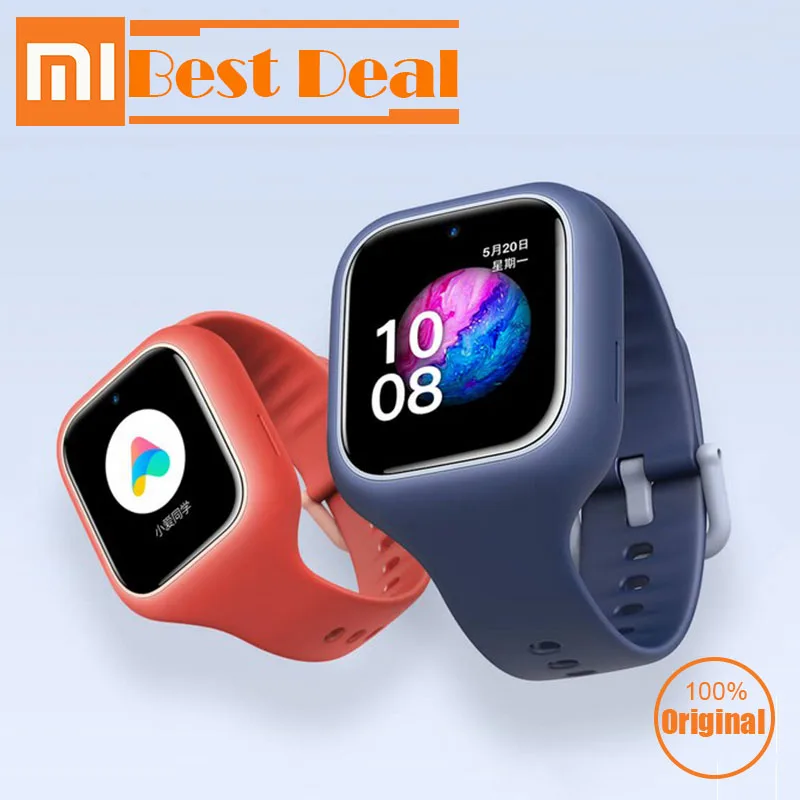 Xiaomi Mitu Детские умные часы 3C 4G 1,3 дюймов 2MP gps детские часы IPX7 Водонепроницаемые Детские умные часы для изучения ии