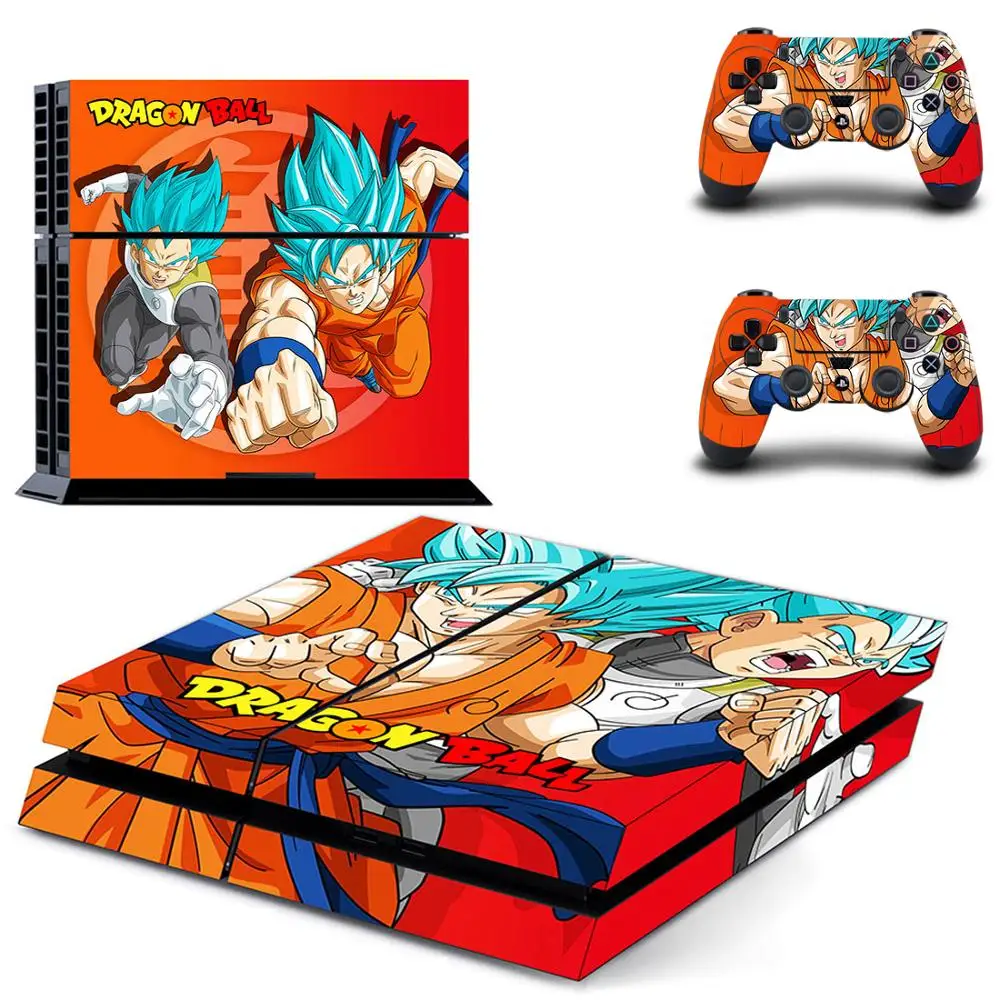 Dragon Ball Z Супер полное покрытие лицевые панели наклейка для PS4 Наклейка для playstation 4 консоль и контроллеры наклейка для PS4 виниловая наклейка