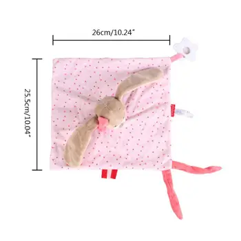 

Newborn Appease Towel Rattle Comforter Baby Soothing Handkerchief Blanket Toy N1HB