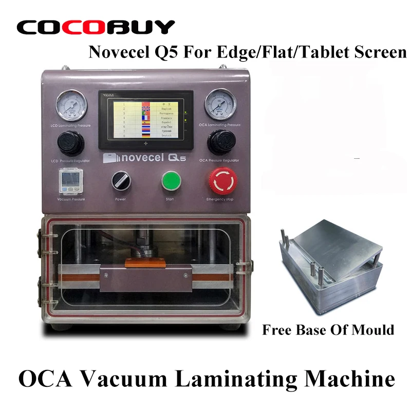  Novecel Q5 Profession LCD Polarizer Film OCA Laminating Machine For Samsung S8 Edge Plus iPhone LCD