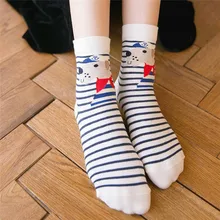 Женские хлопковые рождественские носки; милые носки из 4 предметов; повседневные носки; сезон осень-зима; Лидер продаж; аксессуары для женщин и девочек; 30OCT21