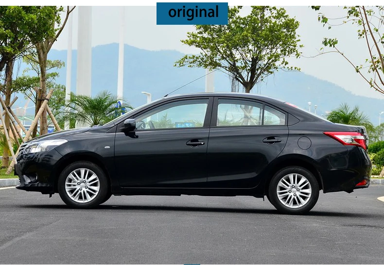 Нержавеющая сталь внешний подоконник крышка планки для toyota vios yaris седан стайлинга автомобилей