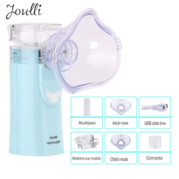 

Mini Handheld portable Inhaler Nebulizer silent Ultrasonic Children Adult Atomizer Asthma 3μm Medical grade Liquid atomization