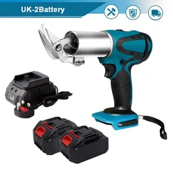 Ciseaux électriques sans fil, 18V, rechargeables, outils de coupe du métal, cisailles à feuille sans fil, coupe de l'acier au carbone 
