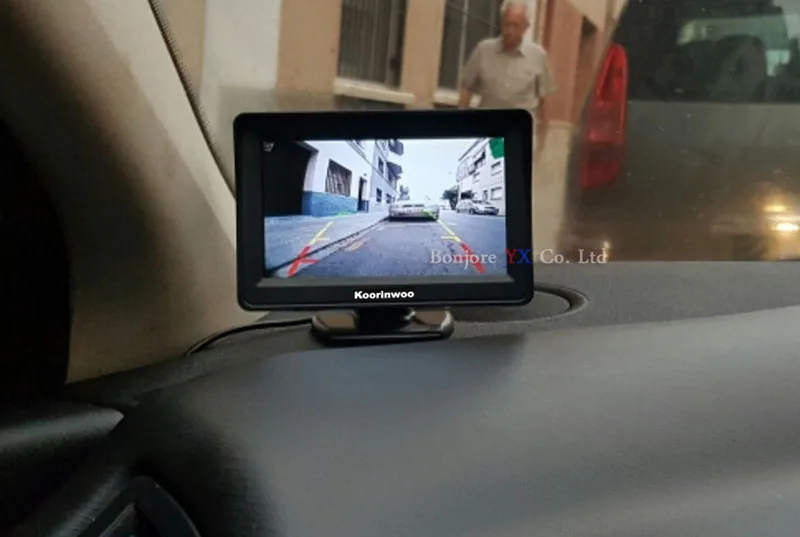 Koorinwoo авто беспроводной ЕС Автомобильный номерной знак рамка HD CCD Водонепроницаемый Парковка заднего вида Зеркало ЖК монитор камера система