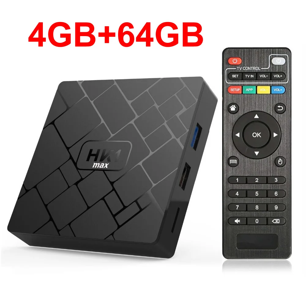 HK1 MAX Android 9,0 Smart tv BOX RK3318 Четырехъядерный 4 ГБ ОЗУ 64 Гб ПЗУ 2,4 ГБ/5 Гб двойной wifi Bluetooth 3D 4K HDR H.265 USB3.0 телеприставка - Цвет: 4GB 64GB