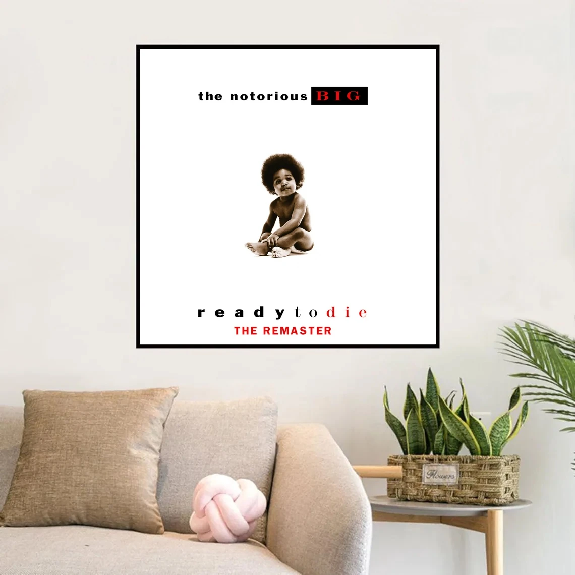 Notorious B.i.g Biggie Smalls Ready To Die Music Album Poster Prints Art Canvas Painting Wall Living Room Home Decor (No Frame)