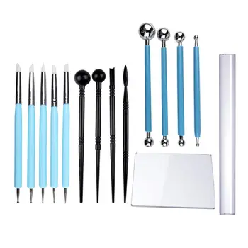 

15pcs/set Soft Clay Pottery Polymer Ceramic Stylus Tools DIY Sculpture Sculpting N0HC