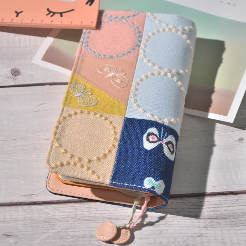 

Hand Made Japanese Cloth Material Week Cover Suit For Standard Hobo Week Plan Book