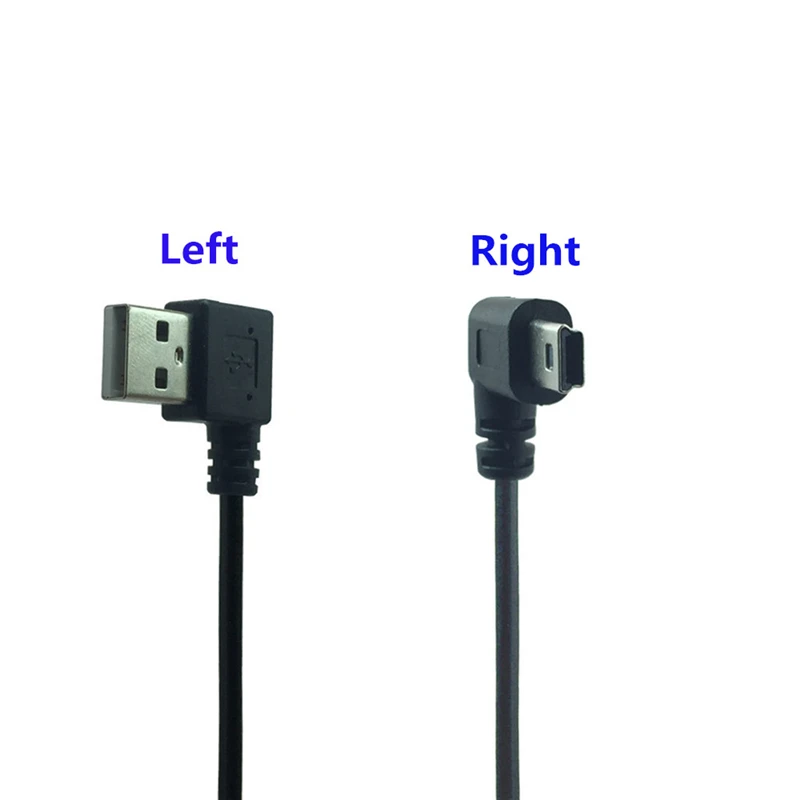 Кабель для зарядки Mini USB, с угловым штекером под 90 градусов, для ...