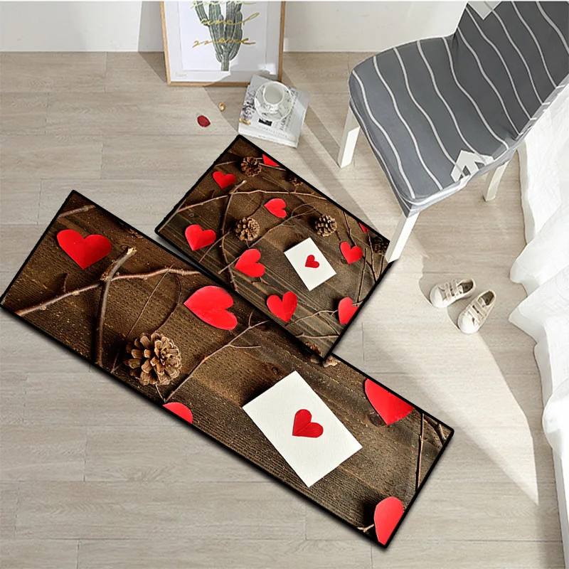 Креативные 3D печати древесины зерна цветок коврики для прихожей коврики для спальни гостиной ковер ванная комната противоскользящие скандинавские коврики