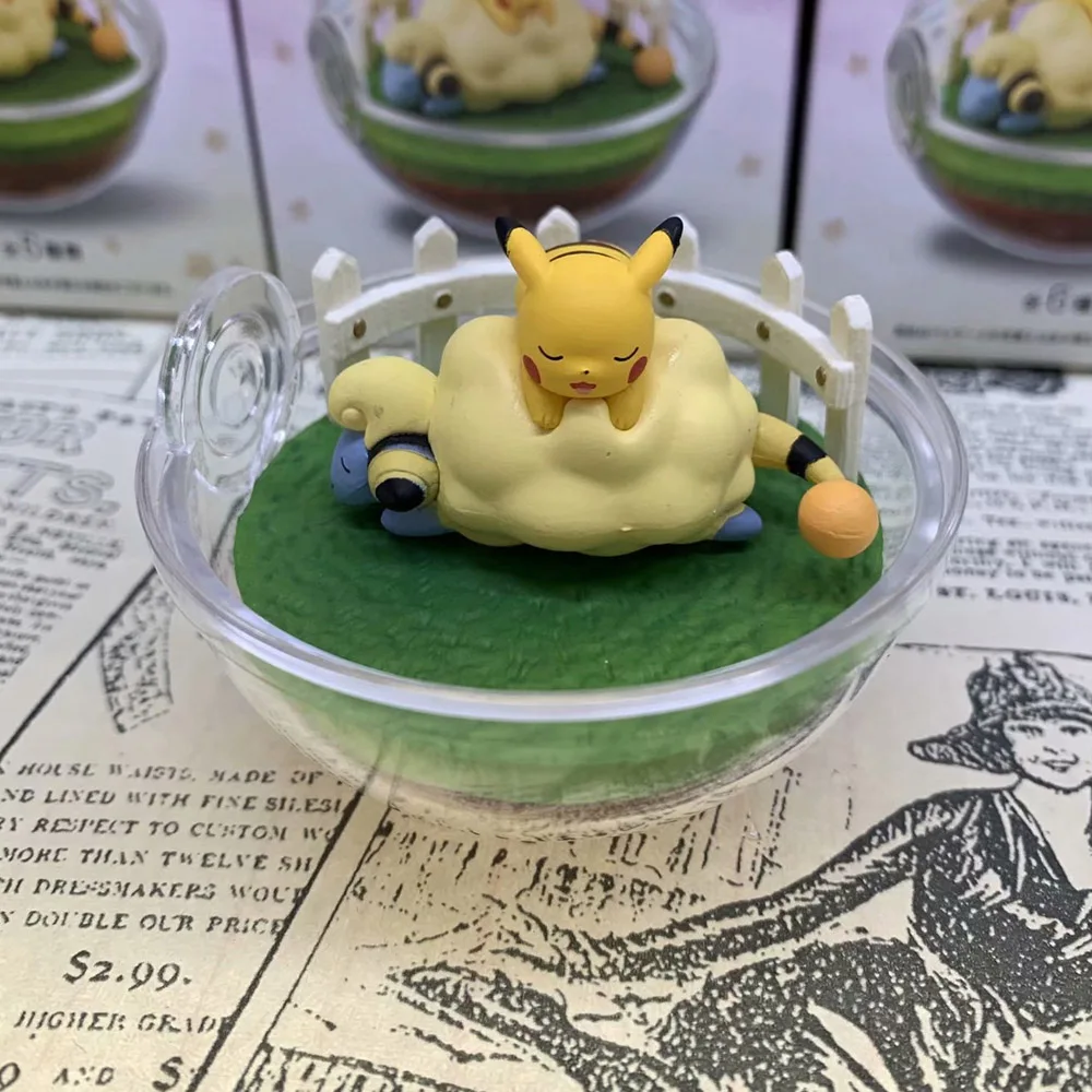 Takara Tomy Pokemon 6 шт./компл. Eevee blazeken медленный Poke Gengar Pikachu кукольные яйца украшение для