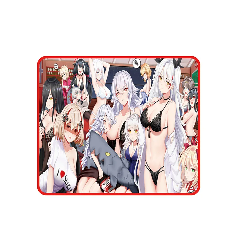 FFFAS XL японский аниме HD цельный коврик для мыши светодиодный RGB компьютерный коврик для мыши запирающий край утолщенный коврик - Цвет: 350x300mm