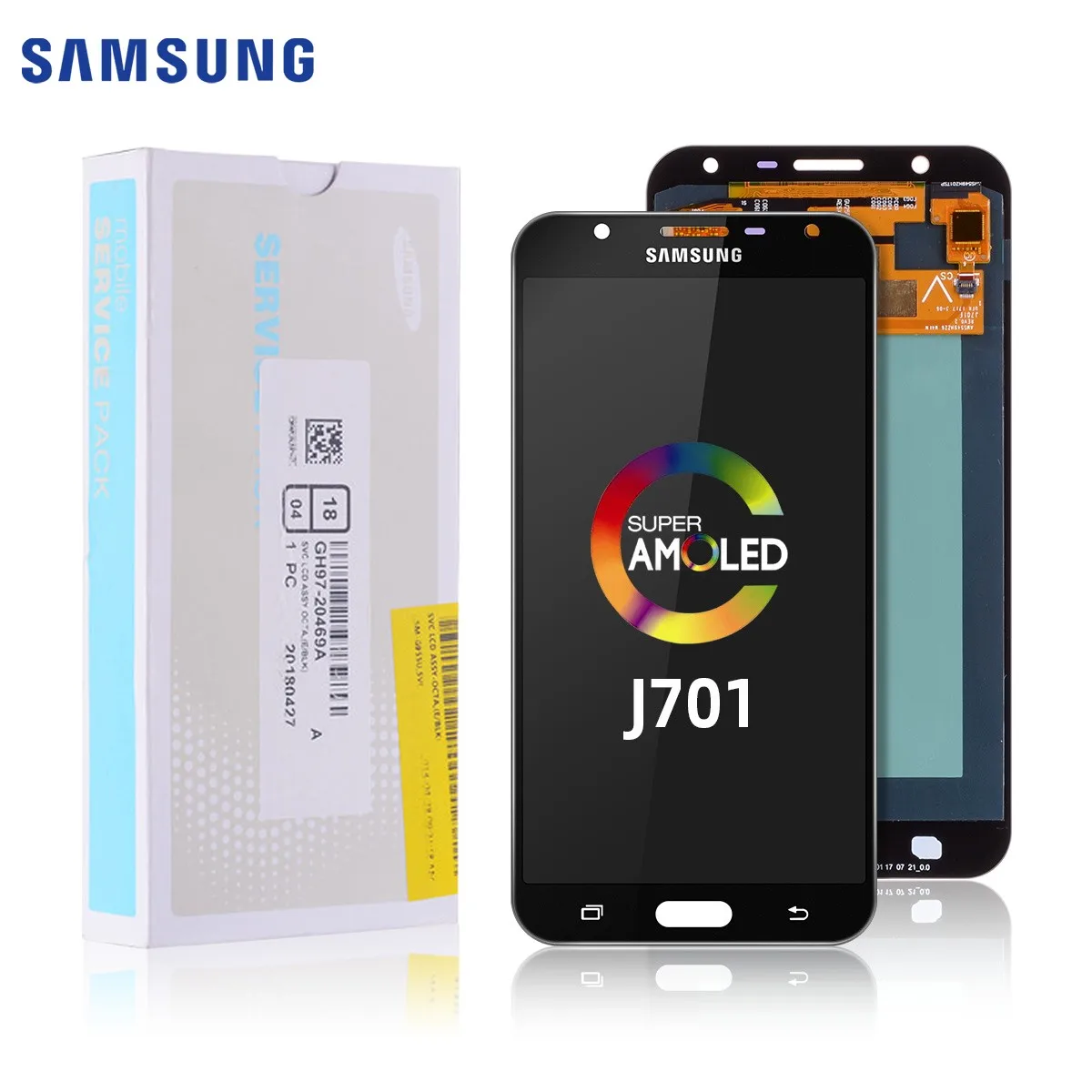 Замена на дигитайзер ЖК-экран J701F для samsung J701 ЖК с рамкой в сборе Galaxy J7 Neo мод |