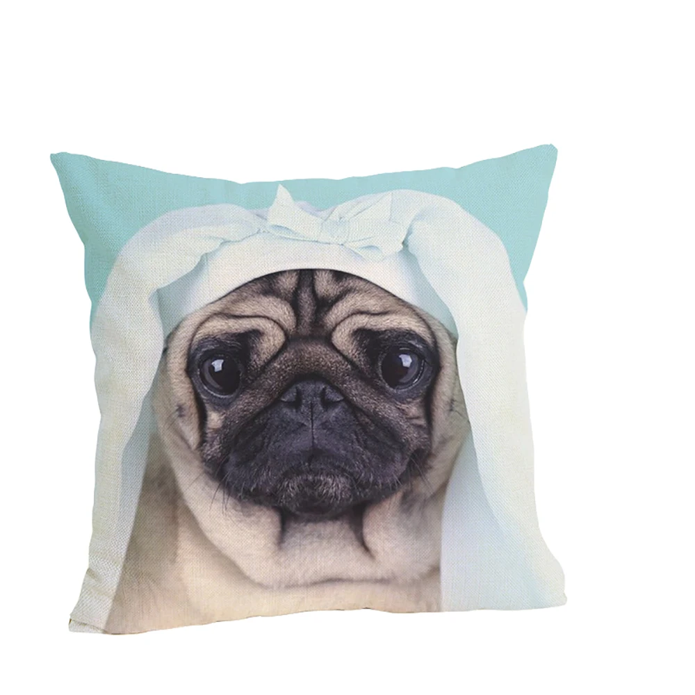 Lychee Mastiff Подушка с принтом Чехол 45x45 см красочные льняные Чехлы для подушек для спальни домашнего офиса