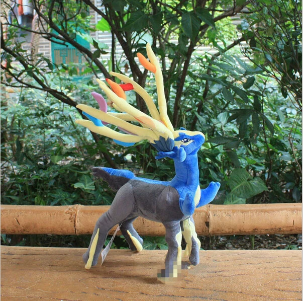 Yveltal Xerneas Плюшевая Кукла мультфильм животное аниме игрушка детский подарок Brinquedos 40-46 см красный синий