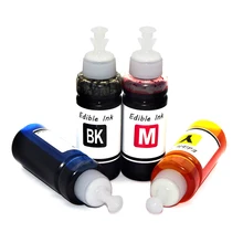 4 шт* 100 мл Съедобные чернила для Epson для Canon принтер для торта еда Кофе шоколад безопасное использование