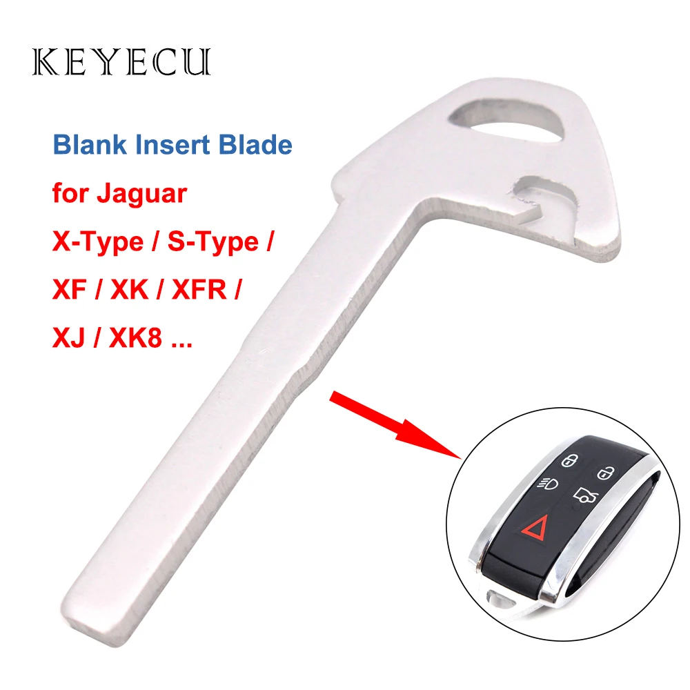 Запасной чехол Keyecu для дистанционного ключа с пустым лезвием Jaguar X S-Type XF XK |
