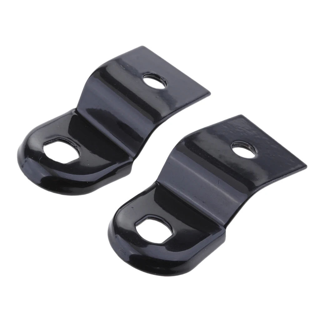 Front/Rear Turn Signal Fork Clamps Shock Bracket Relocater Holder - Black