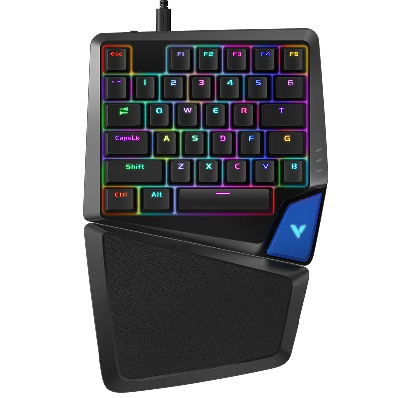 RAPOO V550RGB механическая клавиатура с подсветкой usb Настольный ПК геймер для игровой клавиатуры 35 клавиш для pubg для overwatch