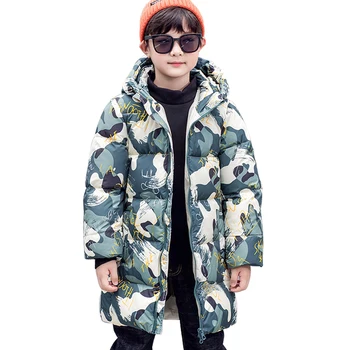 

HH Children Warm Jacket for Boys Winter Long Down Coat Fashion Toddler Clothes Baby Kids Causal Parka for 3-8 Years Old Clothing
