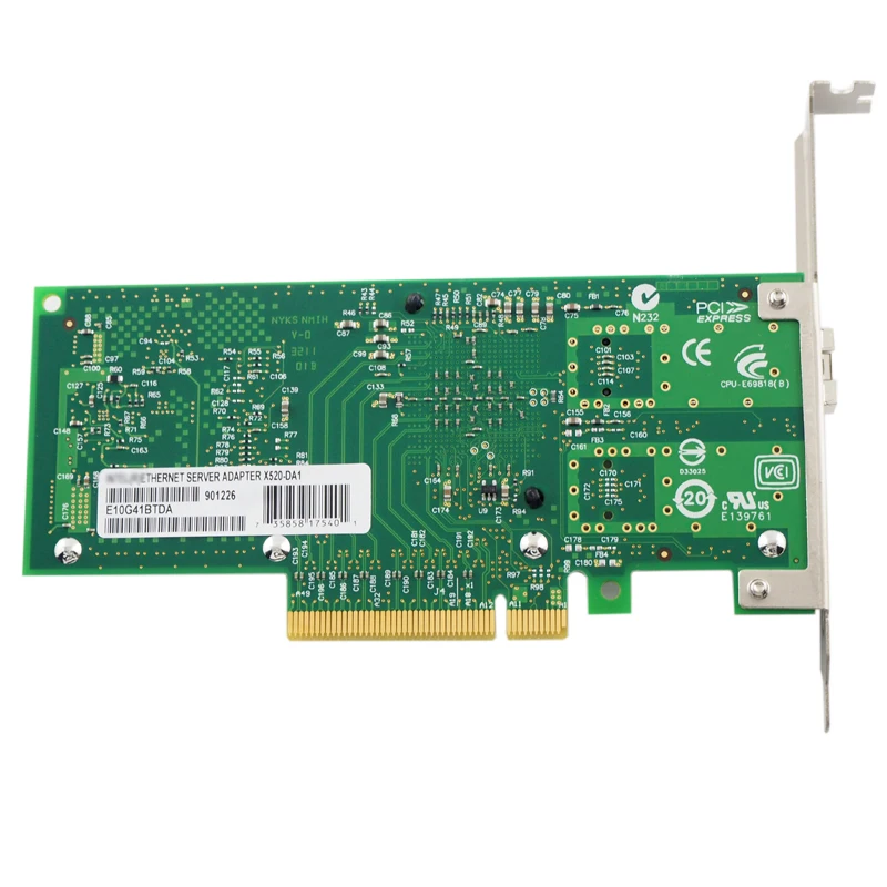 10G волокно LC Ethernet серверный адаптер для 82599 чипсет E10G41BTDA X520-DA1
