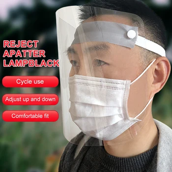 

Protective Adjustable Anti Droplet Dust-proof Full Face Cover Mask Visor Shield Droplet virus Windproof Face Shield Washable