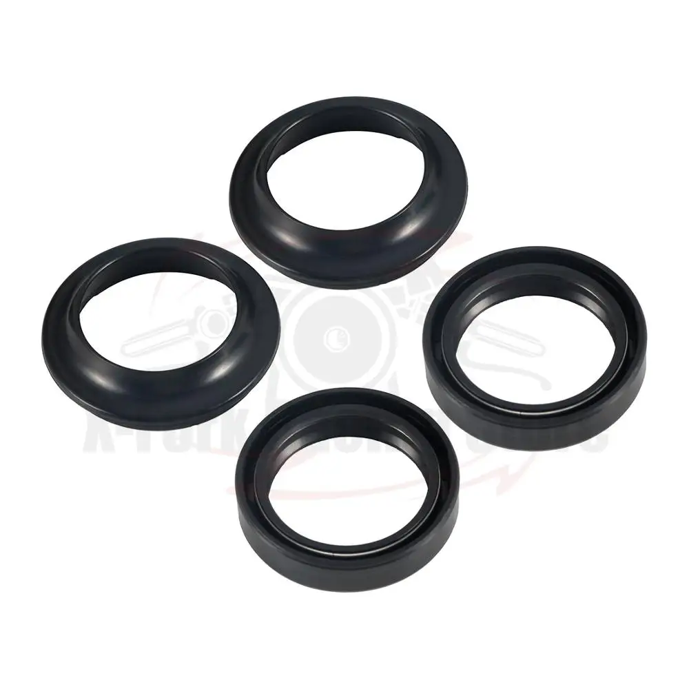 

4PCS SET Kit Fork Oil Seals 2PCS & Dust Seals 2 PCS For KAWASAKI ZR250 Balius 1991-2007 92 93 94 95 96 97 98 99 2000 01 02 03 04