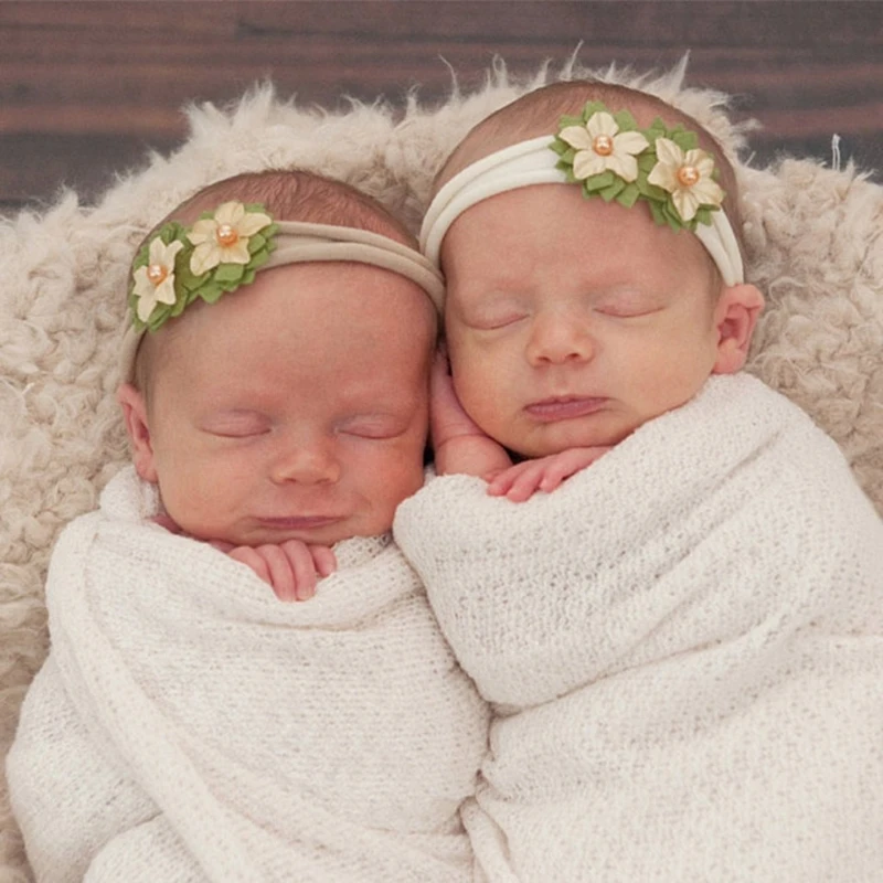Newborn Baby Knitted Swaddle Wraps Receiving Blanket Infants Toddler Photography Props Photo Shooting Accessories 3