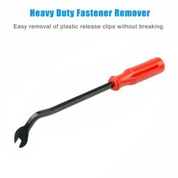 

Black+Red Car Door Plastic & Iron Panel Remover Clip Upholstery Pry Tool
