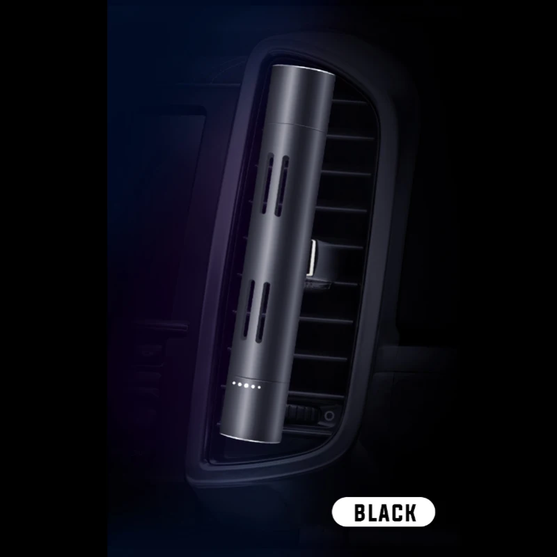 Автомобильный освежитель воздуха с зажимом для парфюма, подвеска для кондиционера, стойкие ароматы, ароматерапия, специальный освежитель воздуха для автомобиля 19YS07001-001-A - Название цвета: C1 black