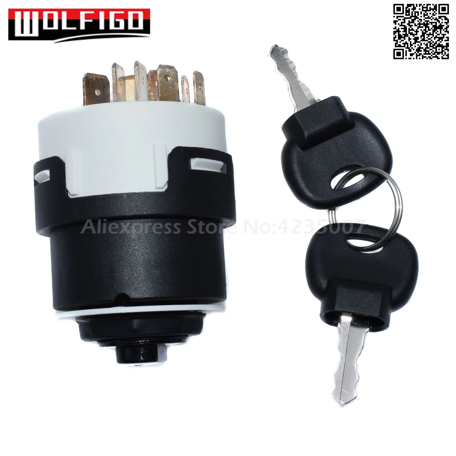 WOLFIGO 701/80184 85804674 50988 переключатель зажигания W/2 ключа Набор для JCB ELT20-0039 701/80184 New голландский вилочный трактор