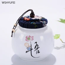 Портативный дорожный матовый жир белый керамический герметичный контейнер для хранения кофейных зерен чайные конфеты печенья покрытые кухонные бутылки для хранения банок