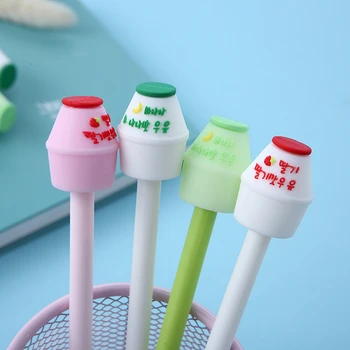 

1 Piece Lytwtw's Korean Stationery Cute Stationary Milk Bottle Gel Pen School Supplies Office Kawaii Supply Gift Creative Gift
