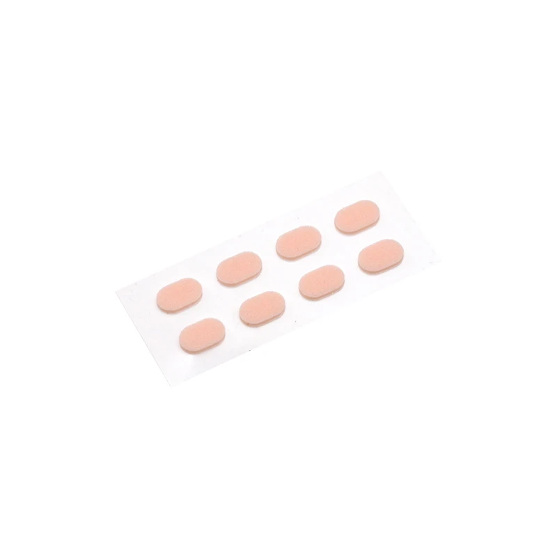 Color_max 6 пар противоскользящая силиконовая носовая фиксирующая Накладка для очков, солнцезащитных очков - Цвет: 1mm 4pairs