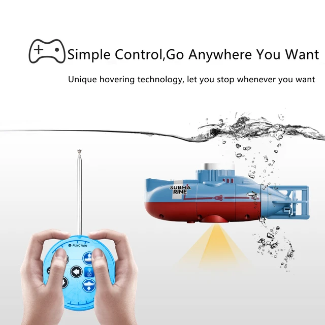 Simulation Micro Wireless Remote Control Submarine Hover In Water Water Separation Induction 25Mins Endurance Waterproof RC Toy 2