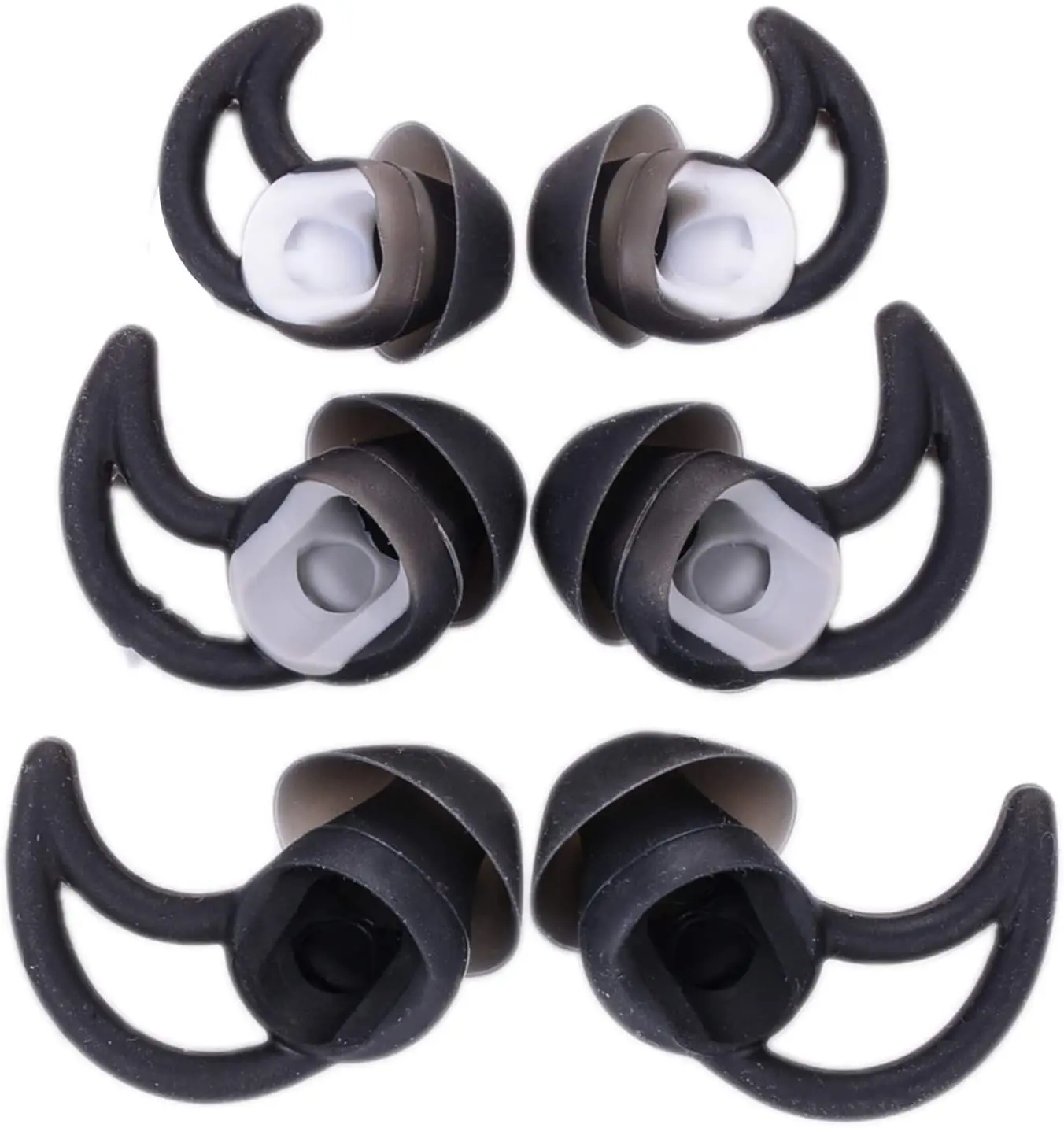 6 Paia Di Auricolari In Silicone Di Ricambio Per Cuffie Wireless Bose Qc30 Qc20 Sie2I Ie2 Ie3 Soundsport