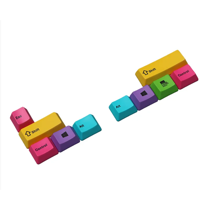 10 шт. OEM профиль PBT RGBY цвет CMYK Dyesub брелки с лазерной гравировкой брелки ALT/CTRL/SHIFT/ESC Keycap для механической клавиатуры