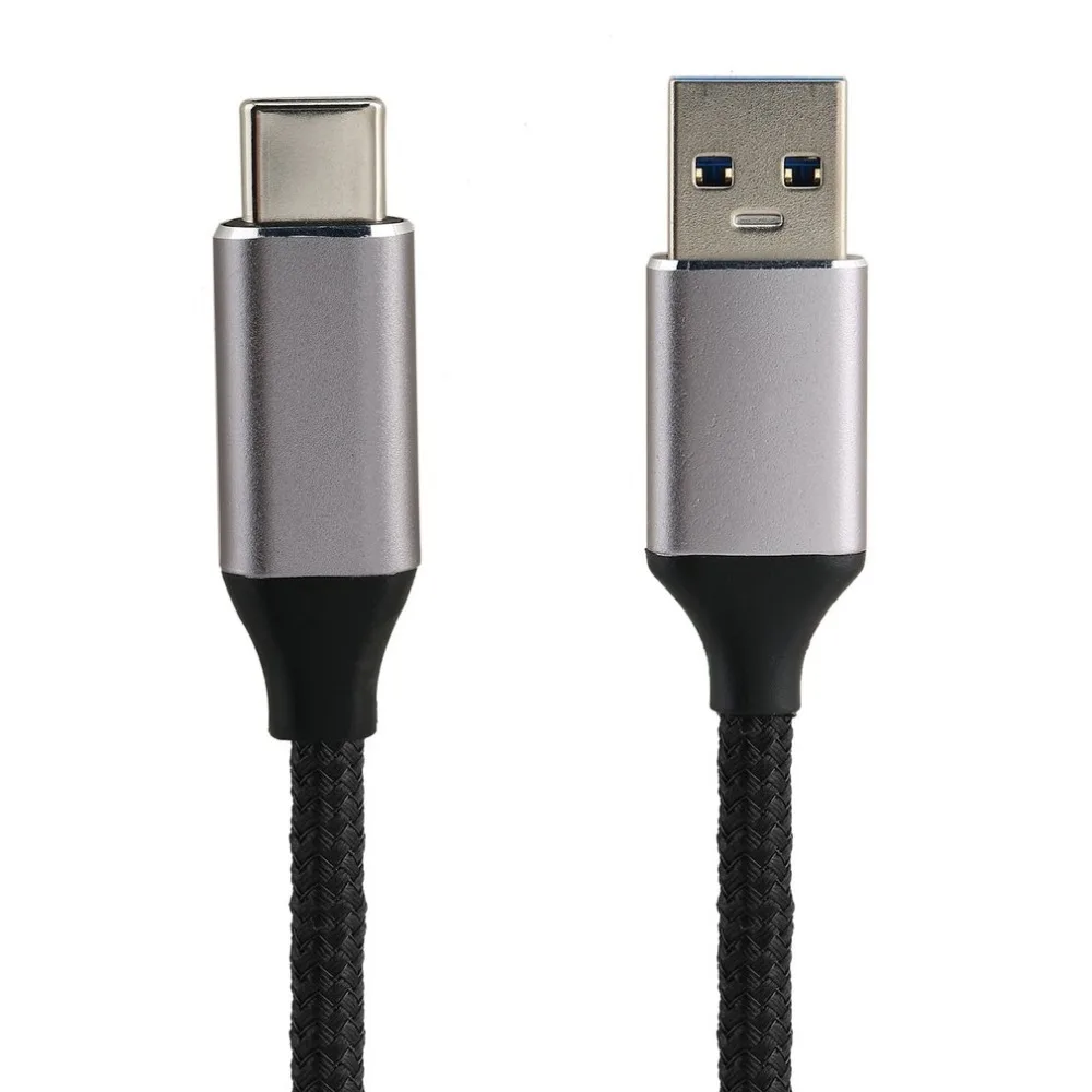 1 м USB 3,1 type-C к USB 3,0 кабель папа-папа нейлоновый плетеный кабель высокая скорость передачи кабель синхронизации данных и зарядки