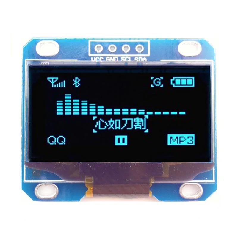 IIC I2C 3 5-дюймовый серийный синий OLED дисплей модуль 1 плата с ЖК-экраном 12864x64 |