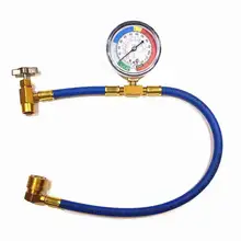 

Car Air Conditioning AC R134A Refrigerant Recharge Measuring Hose With Gauge A/C 1/2 Recharge Measuring Kit Car Accessories NEW