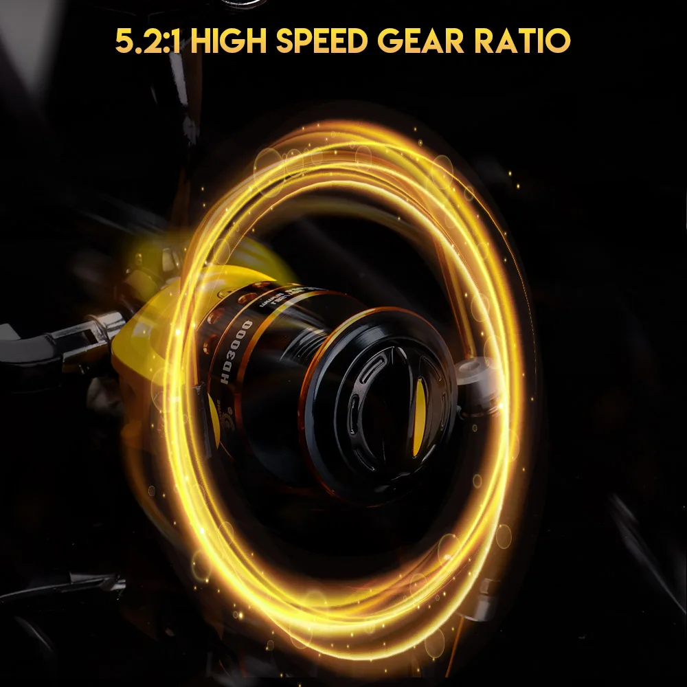 Günstig VTAVTA 12 Lager Metall Spinning Angelrollen Baitcasting 5,2 1 Köder Casting Angeln Rad Spool Reel Fishing Zubehör Meer