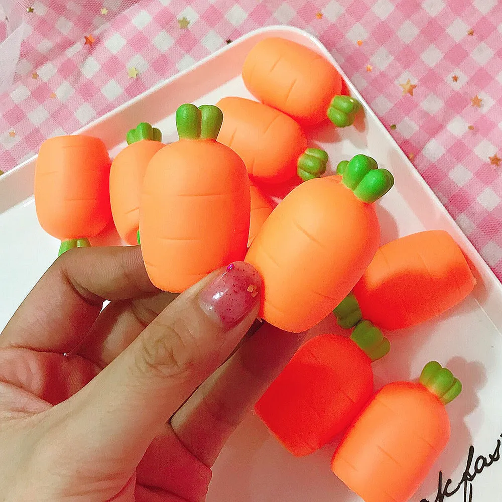 Забавная игрушка в виде морковки, игрушка для декомпрессии, водонепроницаемый подарок, забавные детские игрушки