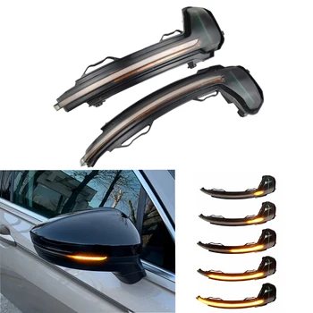 

For VW Tiguan MK2 2017 Touareg MK3 2019 LED Dynamic Turn Signal Light Side Rearview Mirror Indicator Sequential