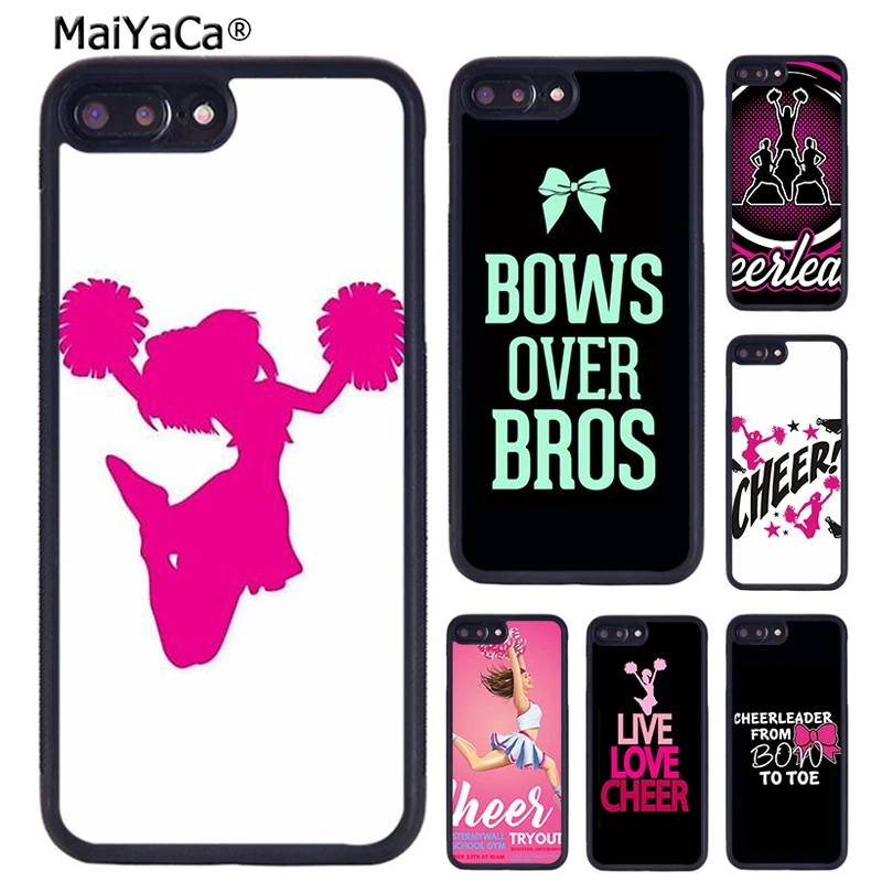 MaiYaCa Cheerleader Cheer Pink чехол для телефона с цитатой iPhone X XR XS 11 12 Pro MAX 5 6 S 7 8 Plus Samsung Galaxy S6 S7