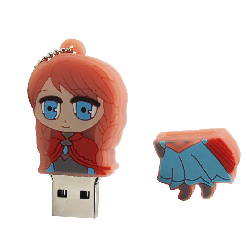 BiNFUL красивая принцесса Анна модель флеш-накопитель usb2.0 4 ГБ 8 ГБ 16 ГБ 32 ГБ флеш-накопитель USB флеш-накопитель креативный флеш-накопитель 64 ГБ