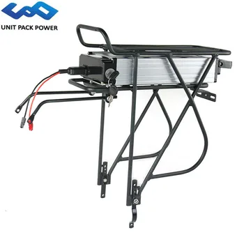 

Original 36V 20Ah 15Ah 720Wh Aluminum alloy E-Bike Battery With Luggage Hanger for Bafang BBS01 250W 350W BBS02 500W TSDZ2 Motor